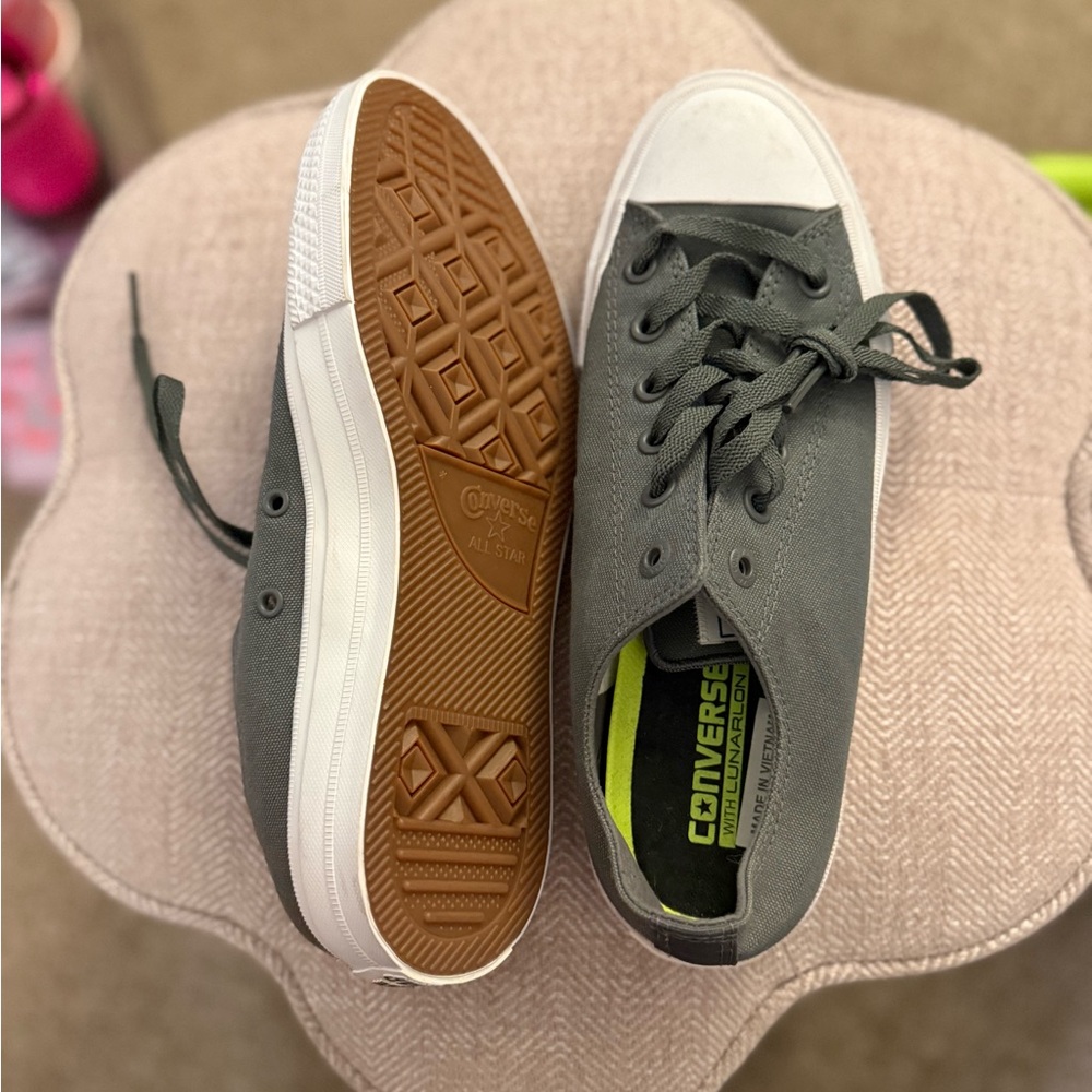 Converse Charcoal Canvas Sneakers